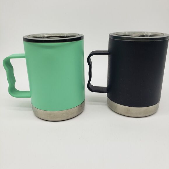 Set of 2 Sportsman’s Wearhouse‎ Stainless Steel Insulated Travel Mugs w/Lids - Picture 2 of 9